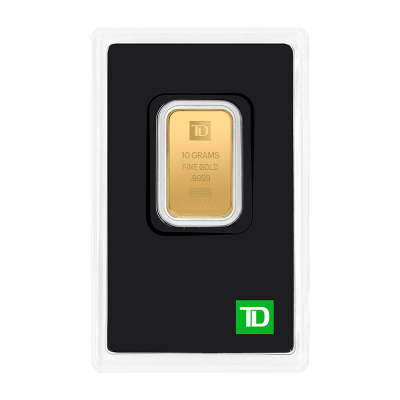 Buy 10 gram TD Gold Bar Price in Canada TD Precious Metals